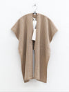 SWAYING 25 Fall/Winter Collection: Beaded Embellished Cashmere Shawl Sweater SW-SW25AW4P01C2SF-TUO (Camel)